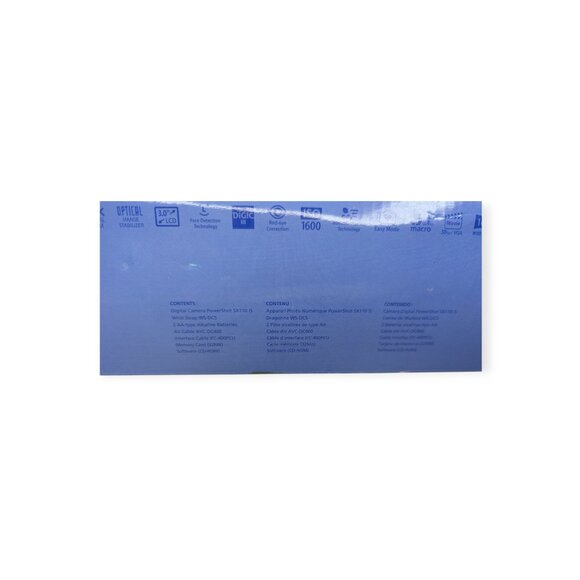 Cannon Digital Camera PowerShot SX110 IS 9 MP w/SD Card and Original Box WORKS - Picture 9 of 17